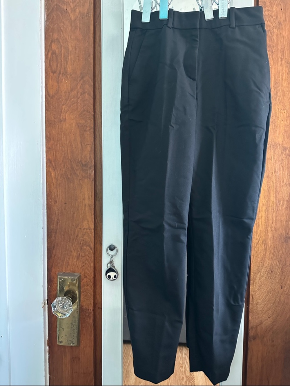 H&M Women's Black Straight-Leg Dress Pants